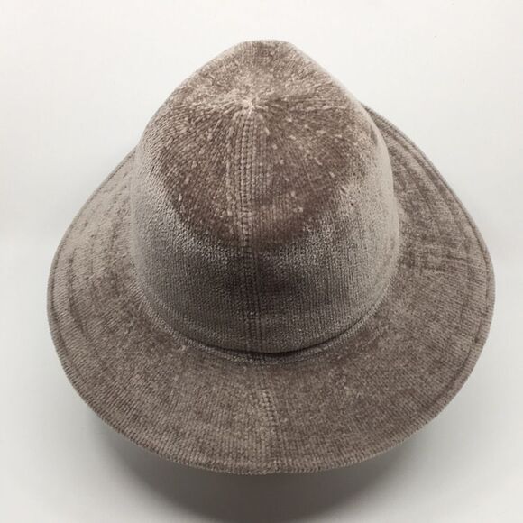 Forever 21 Chenille Fedora Hat Oatmeal/Tan Taupe - Picture 11 of 14